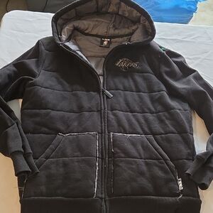 Unk Black Puffer Jacket with Hood